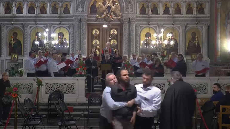 Συνελήφθη δράστης που εισέβαλε στην εκκλησία του Αγίου Παντελεήμονα και άρχισε να φωνάζει